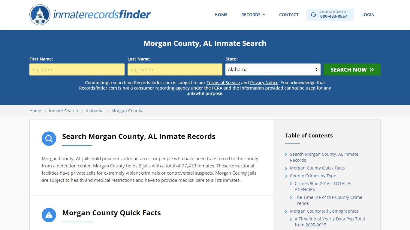 Morgan County, AL Inmate Lookup & Jail Records Online
